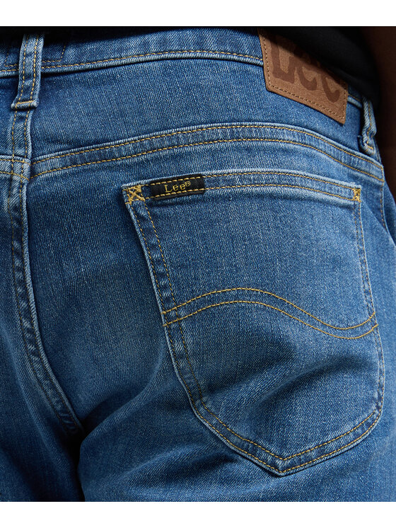 Lee Lee Jeansy 112370590 Niebieski Slim Fit