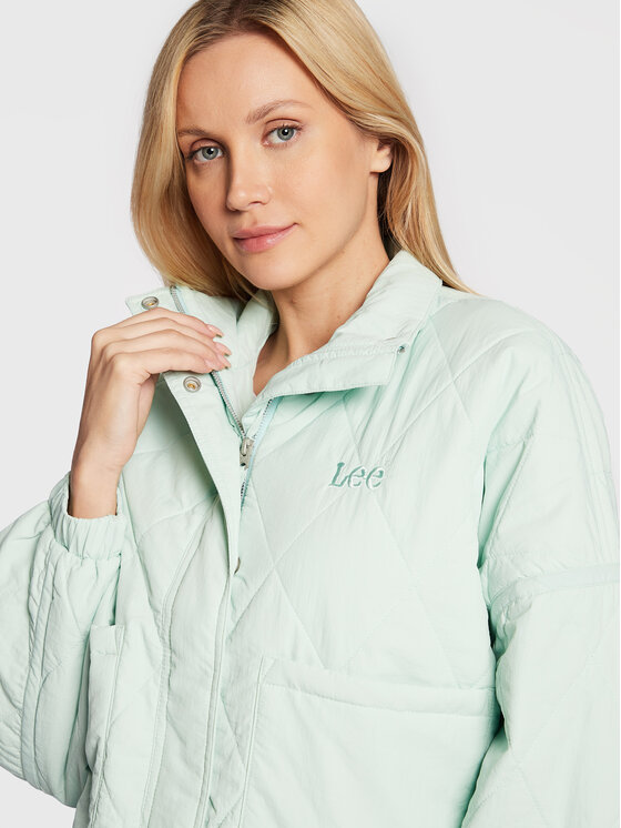Lee Lee Giacca di transizione Light Layer L55FEW40 112320652 Verde Regular Fit