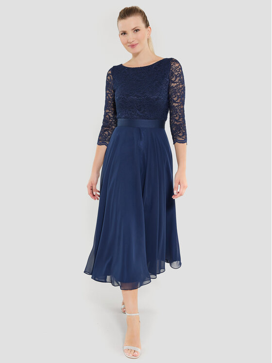 Swing Swing Kokteilinė suknelė 77761710 Tamsiai mėlyna Regular Fit