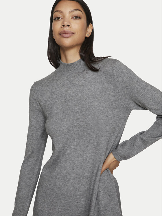 Vila Vila Трикотажна сукня Comfy 14087511 Сірий Regular Fit