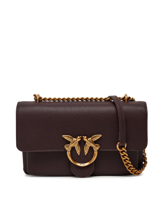 PINKO Kabelka Love One Soft Mini AI 24-25 PLTT 104528 A29Q Hnedá