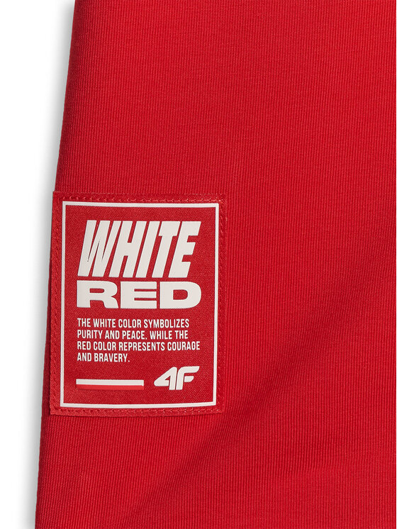 4F 4F T-Shirt STREFA KIBICA Czerwony Regular Fit