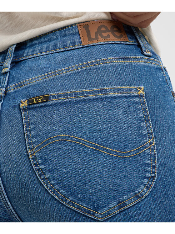 Lee Lee Jeansy 112363443 Niebieski Slim Fit