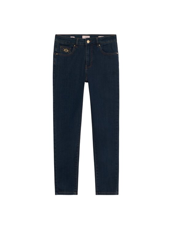 Oltre Oltre Jeansy P577R008578N0H4 Niebieski Skin Fit