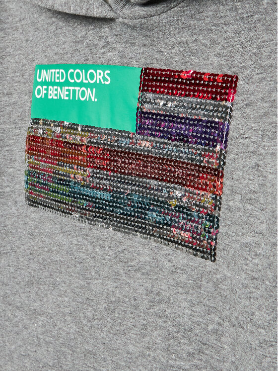 United Colors Of Benetton United Colors Of Benetton Bluza 35TMC201N Szary Relaxed Fit
