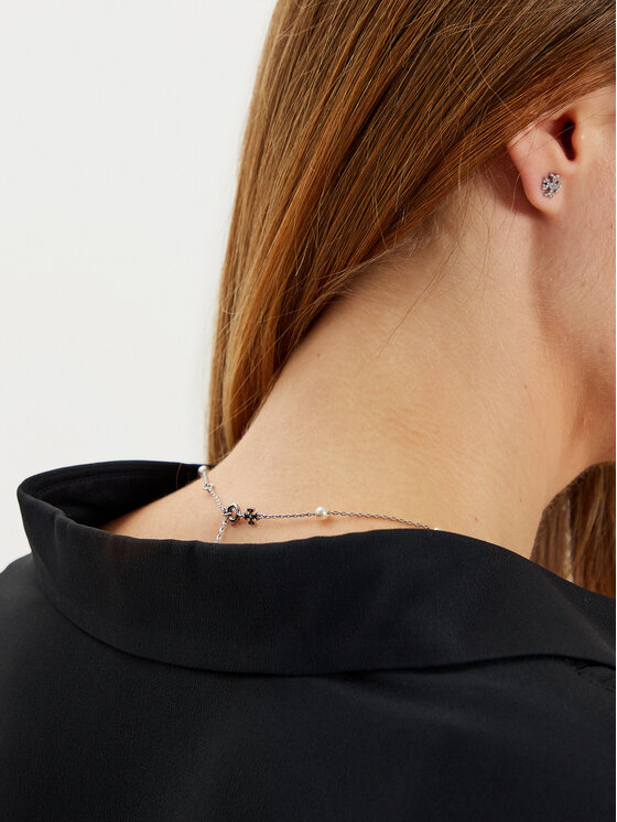 Tory Burch Tory Burch Komplekti kuuluvad kaelakee ja rõngad 165322 Hõbedane