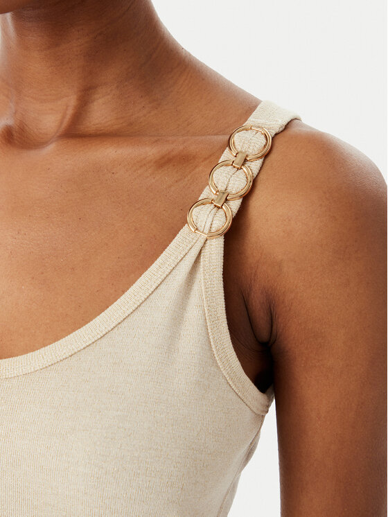 Morgan Morgan Marškinėliai 251-DIDOA Smėlio Slim Fit