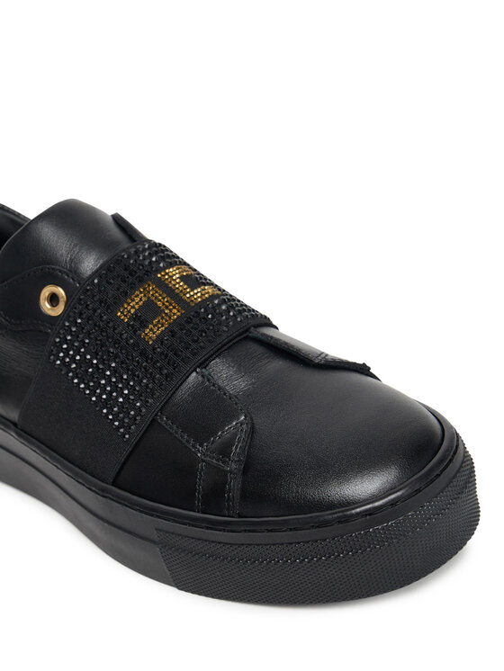 Elisabetta Franchi Elisabetta Franchi Сникърси Low Cut Velcro F4A9-E0355-1251 D Черен