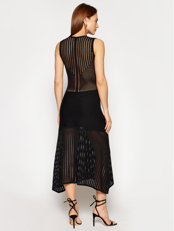 PINKO Pinko Letné šaty Capitano PE 21 BLK01 1G15QE Y6SZ Čierna Regular Fit