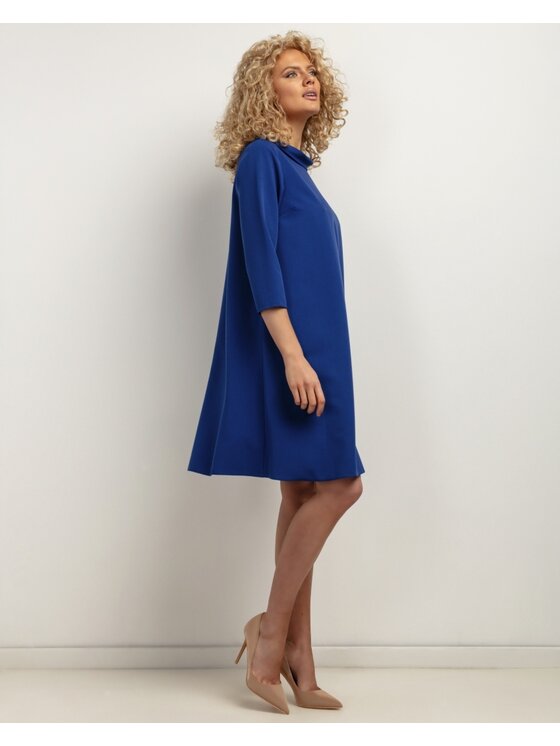 Tessita Tessita Koktejlové šaty SUKIENKA_T442 _4_M Modrá Loose Fit