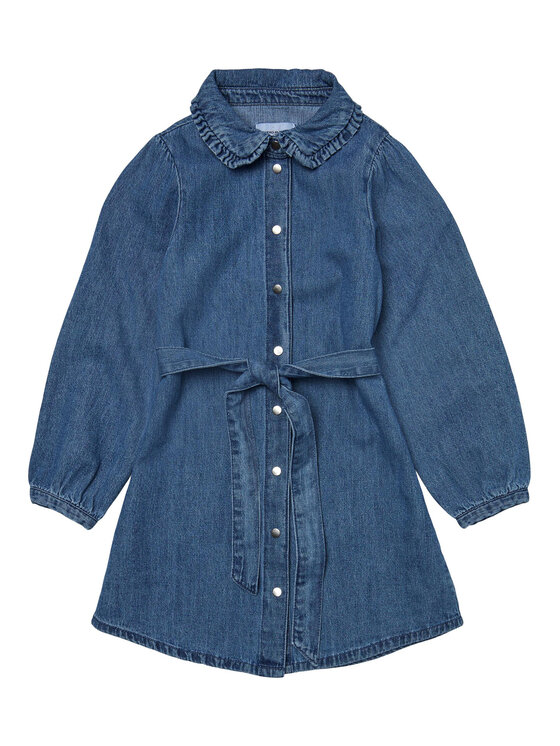Vero Moda Girl Vero Moda Girl Džínsové šaty 10279672 Modrá Regular Fit