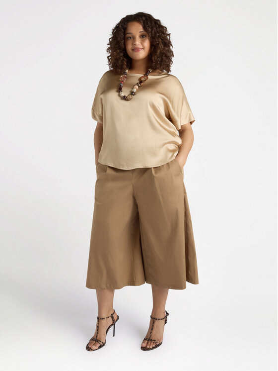Fiorella Rubino Fiorella Rubino Blusa 2526L000653N002 Écru Boxy Fit