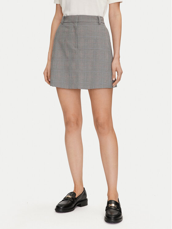 Tommy Hilfiger Tommy Hilfiger Пола тип трапец WW0WW42249 Сив Regular Fit
