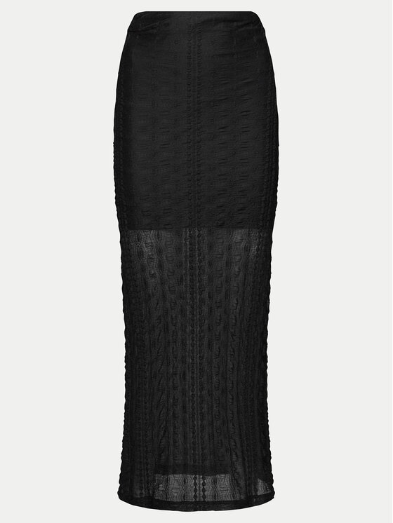 Gina Tricot Gina Tricot Fustă midi 21596 Negru Regular Fit