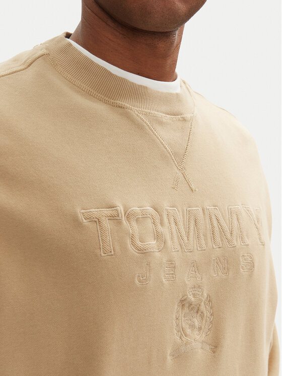 Tommy Jeans Tommy Jeans Μπλούζα Varsity DM0DM20827 Μπεζ Relaxed Fit