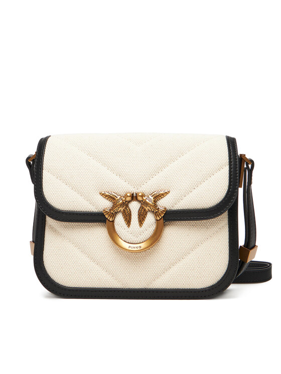 PINKO Damska 'Torebka PINKO, Beżowa, Love Box Bag Fl Mini PE 25 PLTT 104297 A2C7