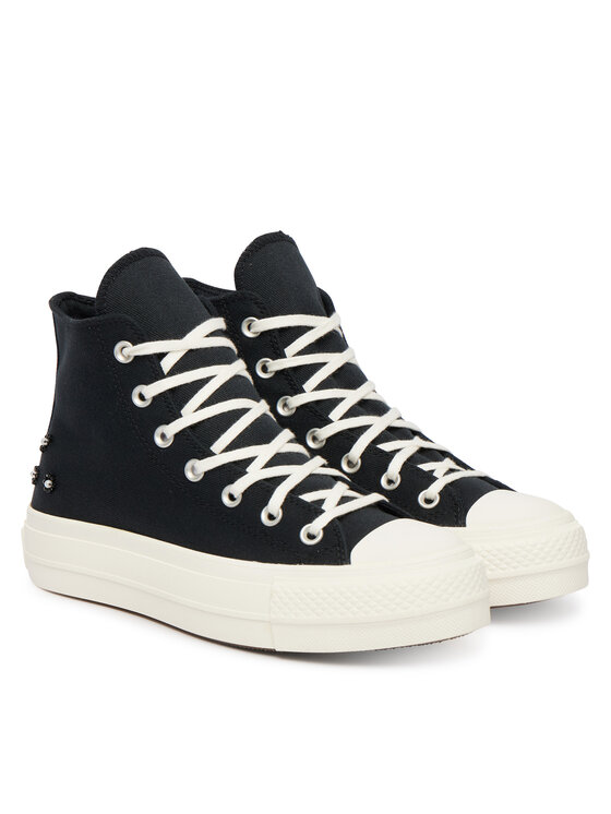 Converse Converse Plátenky Chuck Taylor All Star Lift Platform Beads A17787C Čierna