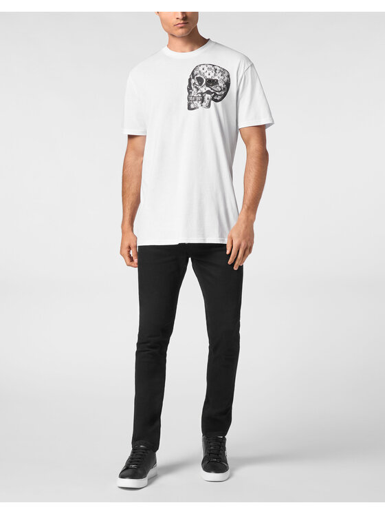 PHILIPP PLEIN PHILIPP PLEIN T-Shirt 9451 Bílá Regular Fit