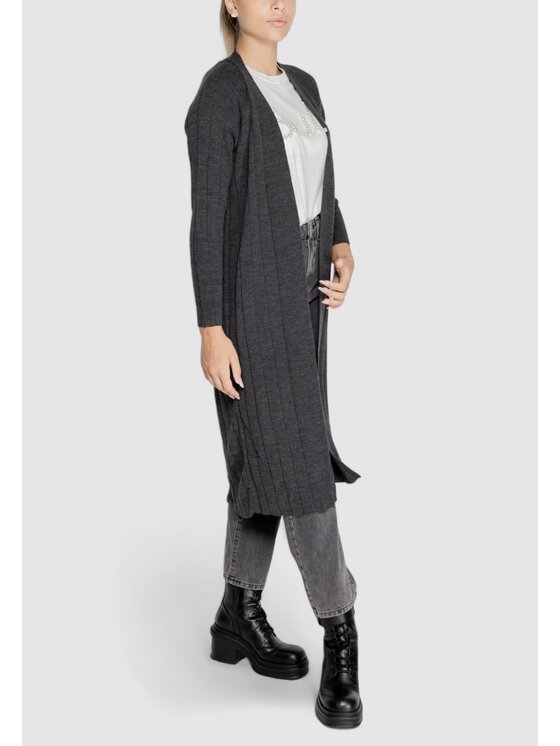 ONLY ONLY Cardigan ONLTESS LS LONG OPEN CARDIGAN KNT Grigio Long Fit