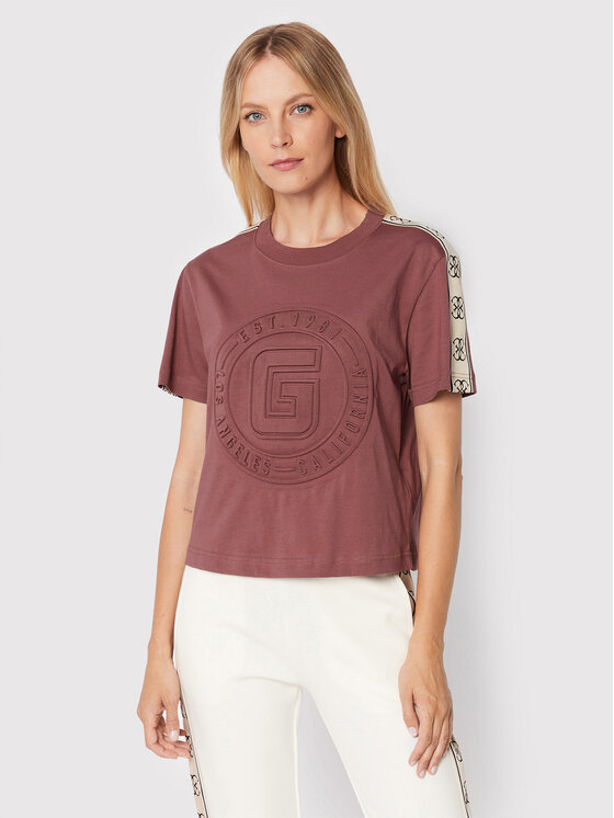 GUESS Maglietta Donna V5GI03 I3Z14 - T-Shirt In Cotone Blu - 6