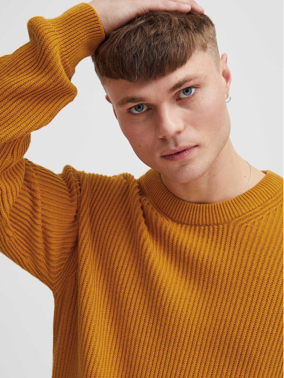 Solid Solid Maglione 21107897 Giallo Regular Fit
