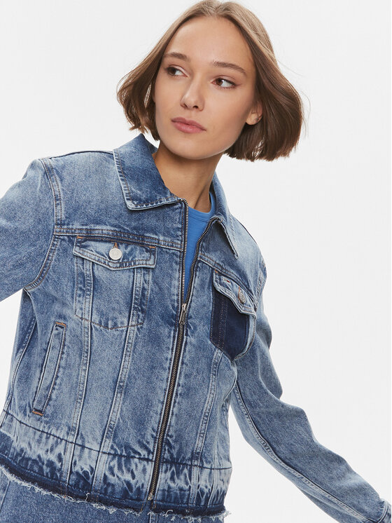Tommy Jeans Tommy Jeans Farmer kabát Izzie DW0DW16989 Kék Slim Fit