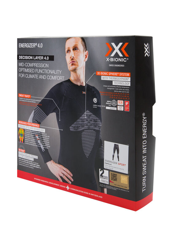 X-Bionic X-Bionic Thermoaktive Unterwäsche Unterteil Energizer 4.0 NGYP05W19M Schwarz Slim Fit