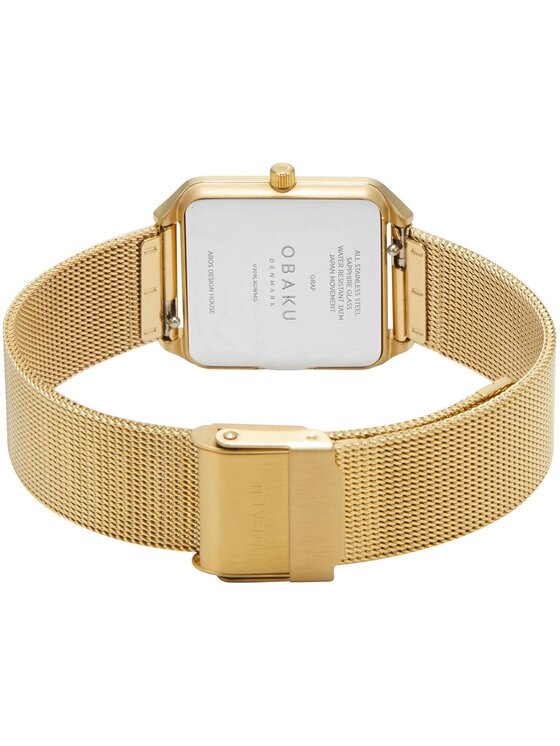 Obaku Obaku Hodinky V309LXGWMG Zlatá