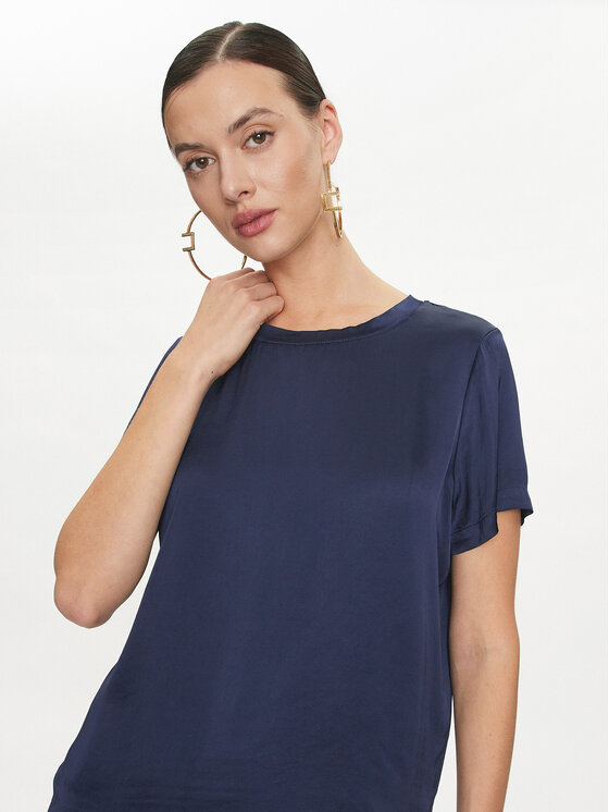 ViCOLO ViCOLO Tričko TB0040 Tmavomodrá Regular Fit