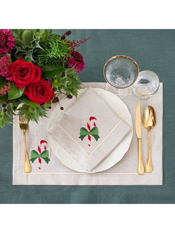 Roseberry Home Roseberry Home Podkładka na stół Candy Cane Mirha Beżowy