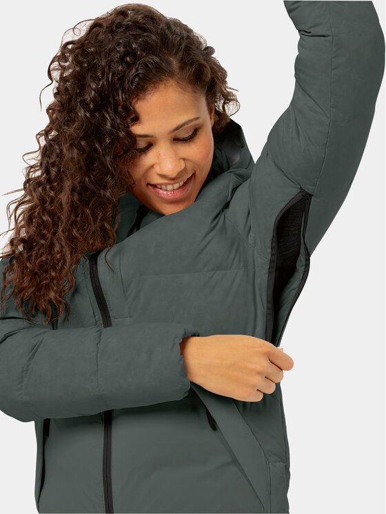 Jack Wolfskin Jack Wolfskin Зимно яке Wandermood Down Jkt 1207321 Зелен Regular Fit
