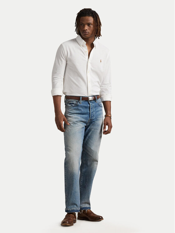 Polo Ralph Lauren Polo Ralph Lauren Πουκάμισο 710979488003 Λευκό Regular Fit