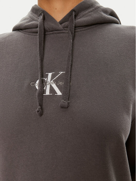Calvin Klein Jeans Calvin Klein Jeans Pulóver Monologo J20J223534 Szürke Regular Fit