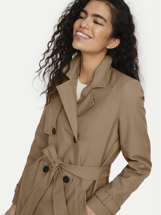 Vero Moda Vero Moda Trenčkot Celeste 10239411 Rjava Regular Fit