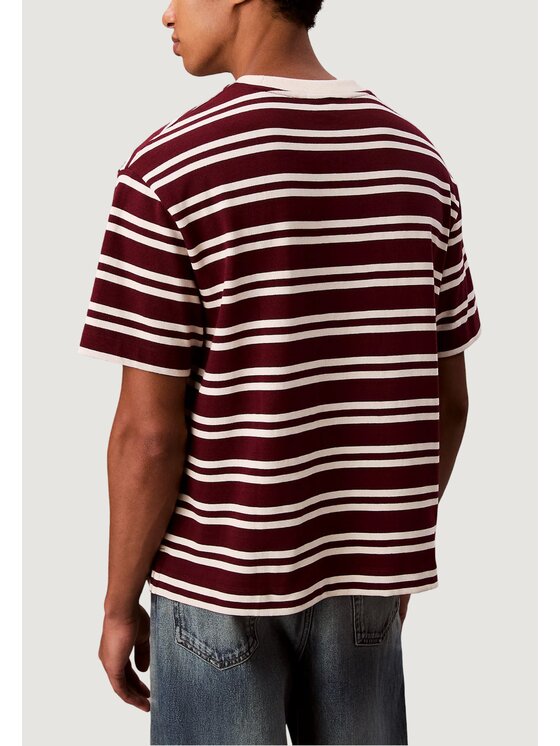 Calvin Klein Jeans Calvin Klein Jeans T-Shirt SS HVYWT STRIPE JERS Κόκκινο Casual Fit