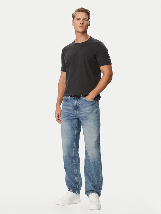 Calvin Klein Jeans Calvin Klein Jeans Tričko LV04RJ206G Tmavo hnedá Regular Fit