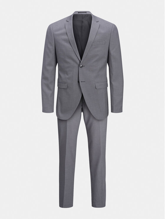 Jack & Jones Jack & Jones Garnitur Franco 12181339 Szary Super Slim Fit