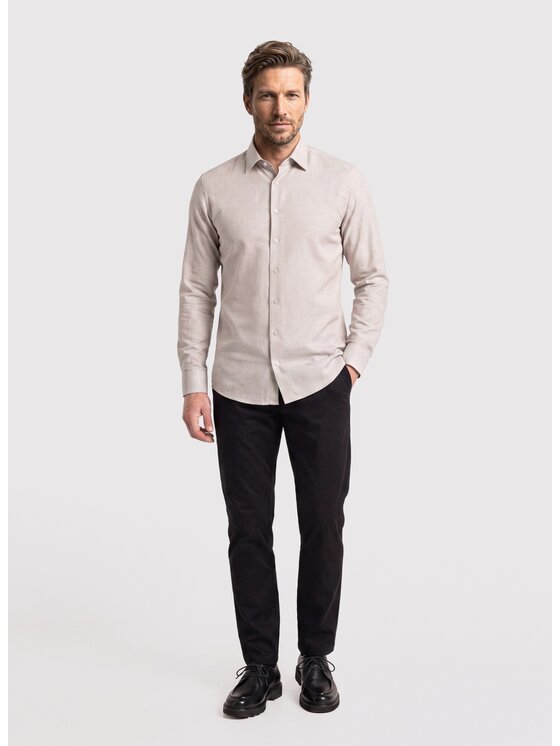 Pako Lorente Pako Lorente Koszula P26WP-1X-017 Beżowy Slim Fit