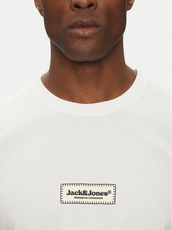 Jack & Jones Jack & Jones T-Shirt Split 12273182 Biały Regular Fit