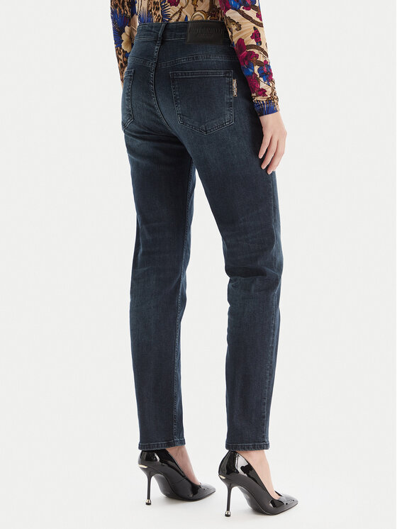 Just Cavalli Just Cavalli Jeans hlače 79PAB5L1 CDWAD Mornarsko modra Slim Fit