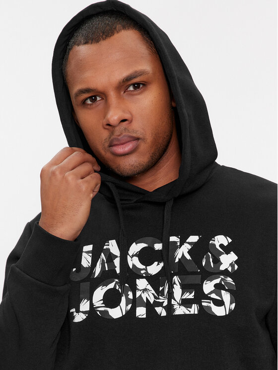 Jack & Jones Jack & Jones Bluza Jeff 12250682 Czarny Standard Fit