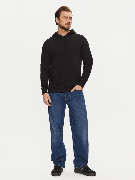 Tommy Hilfiger Tommy Hilfiger Bluză Essential MW0MW37235 Negru Regular Fit