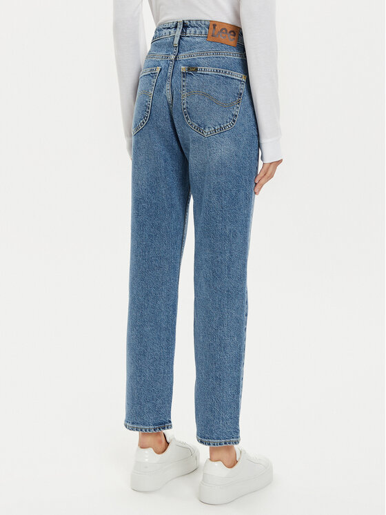 Lee Lee Jeansy Carol 112354457 Niebieski Straight Fit