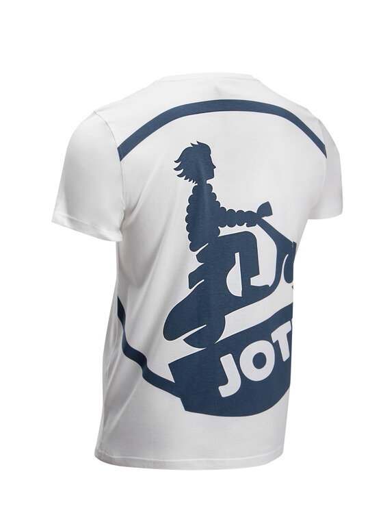 Jott Jott T-Shirt Pietro Logo Biały Regular Fit