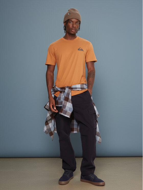 Quiksilver Quiksilver T-Shirt Ev Mini Logo Ss EQYZT08181 Pomarańczowy Regular Fit