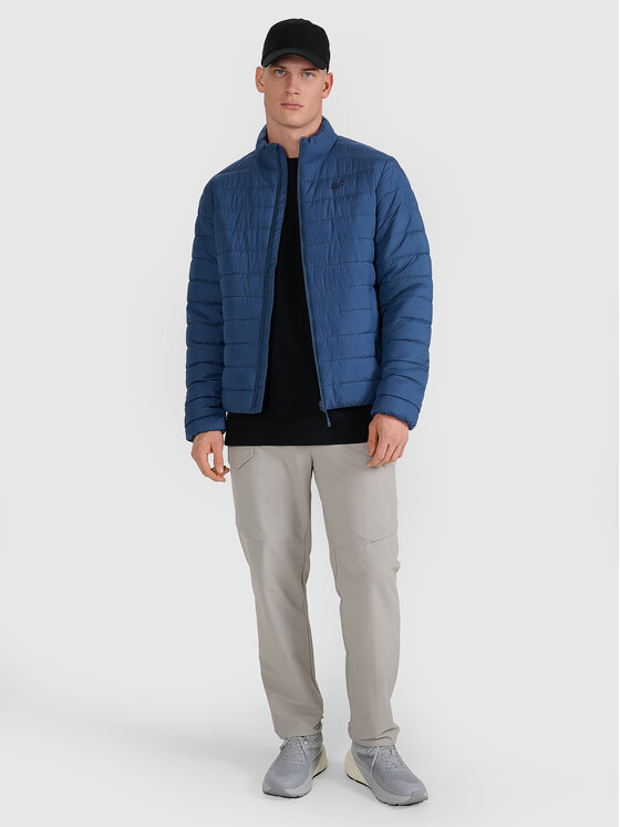 4F 4F Kurtka puchowa 4FWAW25TDJAM597-32S Niebieski Reglan Fit