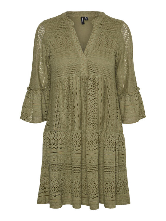 Vero Moda Curve Bluza 10294302 Zelena Regular Fit