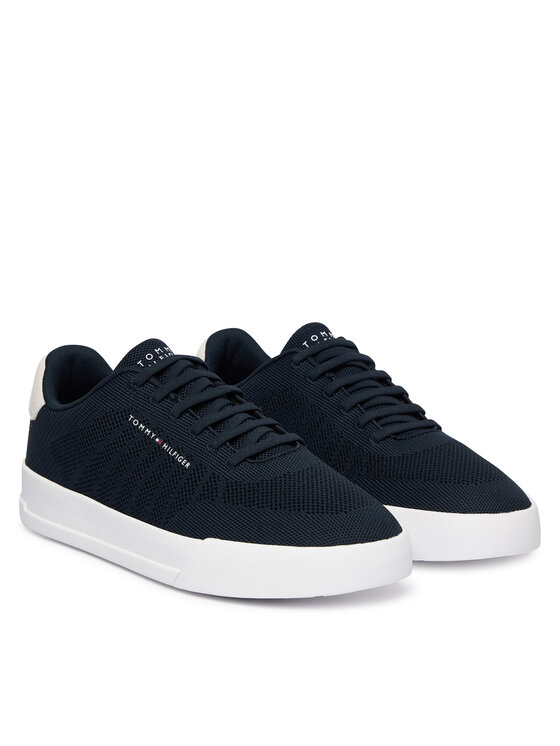 Tommy Hilfiger Tommy Hilfiger Sneakersy Th Court Knit FM0FM05823 Tmavomodrá