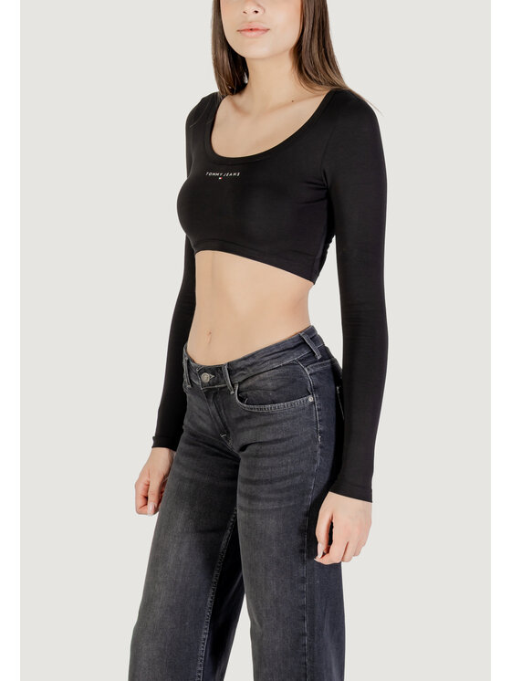 Tommy Jeans Tommy Jeans T-shirt TJW SLIM SP CRP LINE Nero Slim Fit