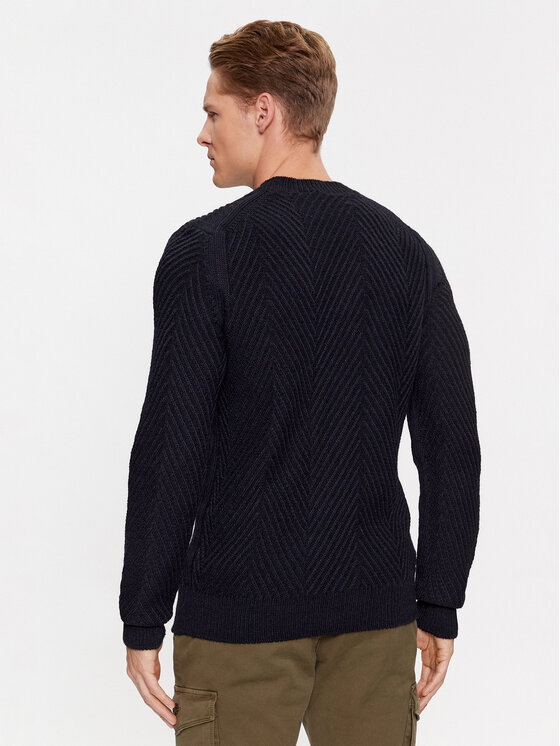 Aeronautica Militare Aeronautica Militare Sweter 232MA1457L509 Granatowy Regular Fit
